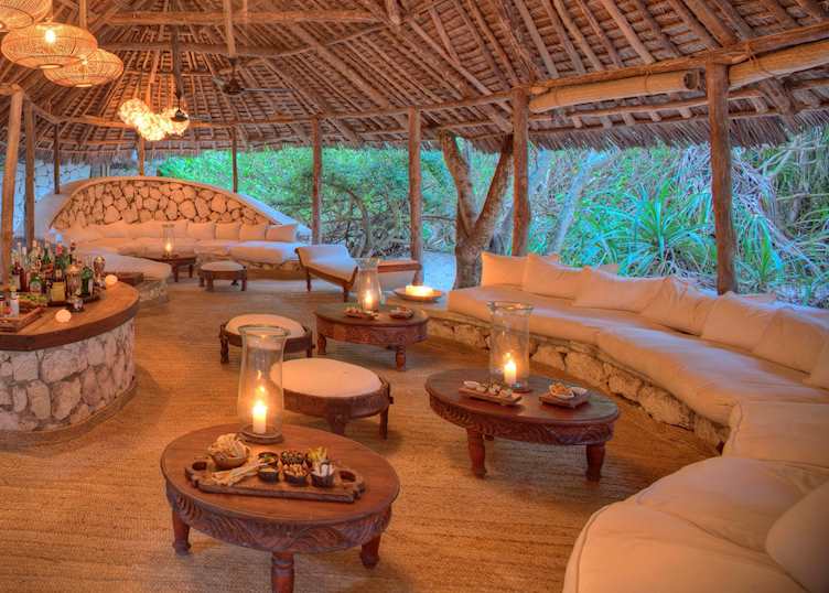 Guest lounge, Mnemba Island Lodge, Tanzania