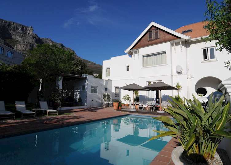 Garden & Pool Area at Abbey Manor