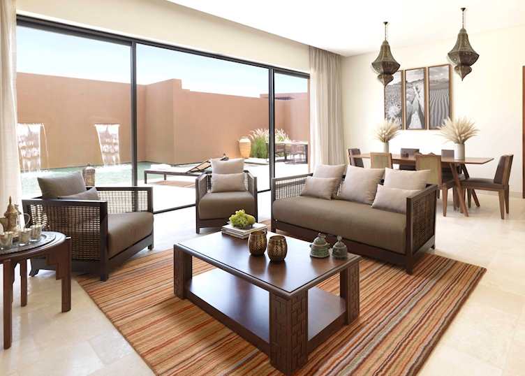 Two bedroom garden pool villa lounge, Anantara Al Jabal Al Akhdar Resort, Jebel Akhdar