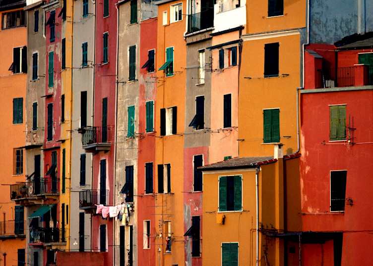 Brightly painted buildings, Porto Venere