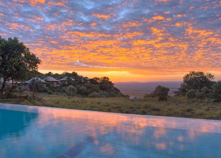 Sunset at Angama Mara 