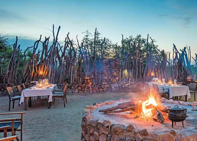 Leopard Hills Private Game Reserve, boma area