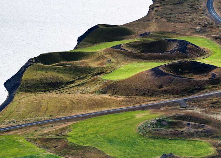Pseudocraters at Lake Mývatn