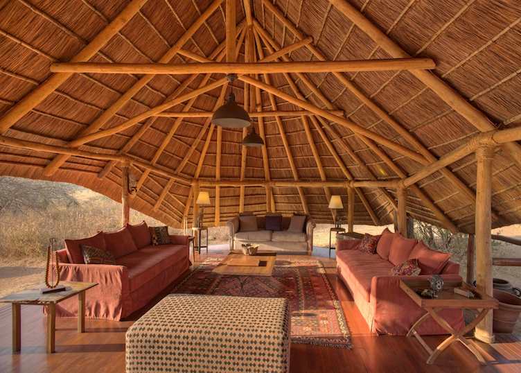 Lounge area at Oliver's Camp