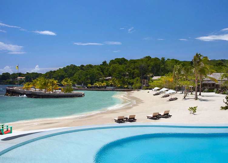 Private beach and pool