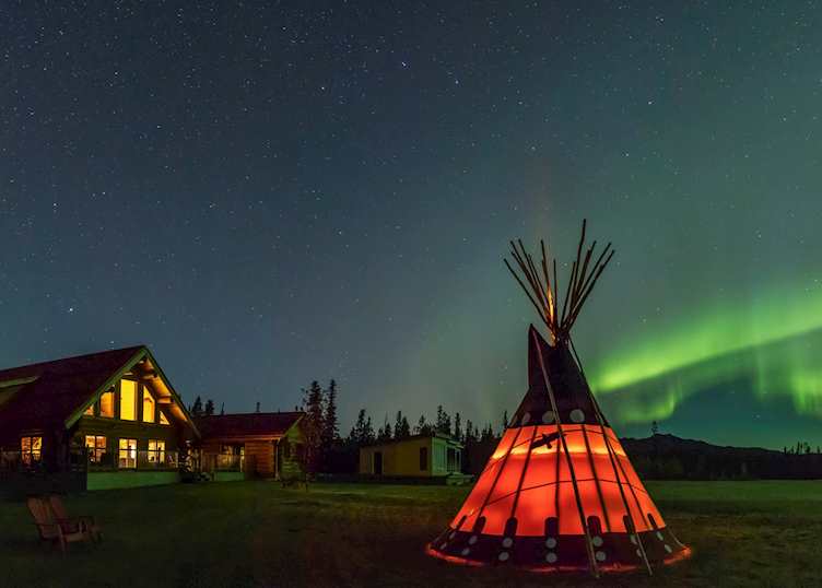 Aurora Borealis at Northern Lights Resort & Spa