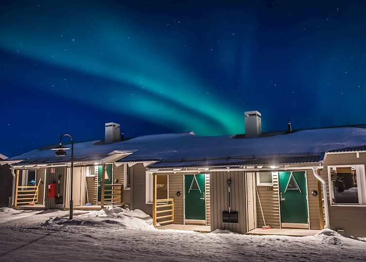 Camp Ripan under the Northern Lights