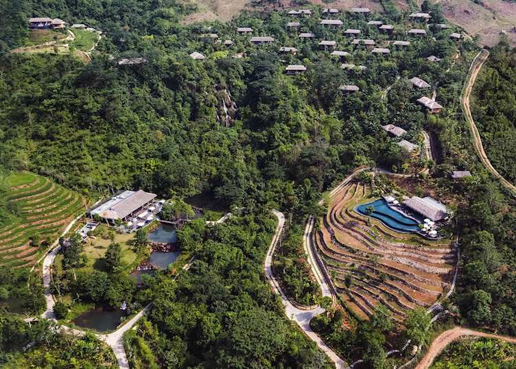 Aerial view of Avana Retreat