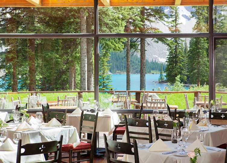 Dining room, Moraine Lake Lodge 
