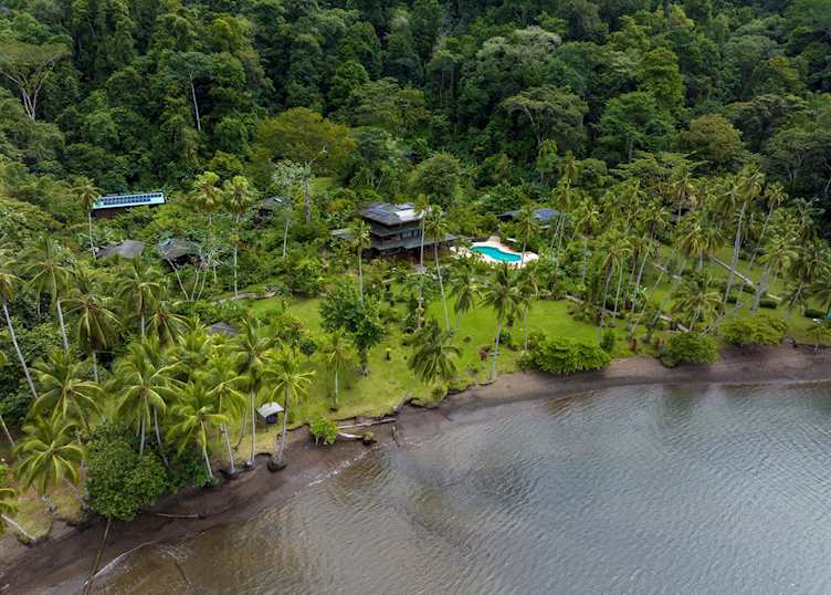 Aerial view, Playa Cativo