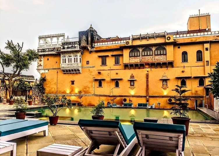 Swimming pool at Chanoud Garh