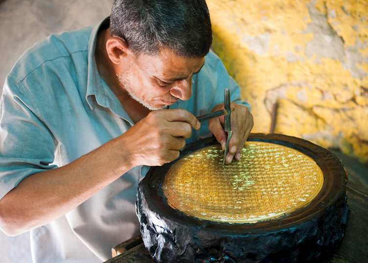 Craftsman in Khan el-Khalili
