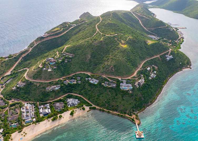 Aerial view, Oil Nut Bay