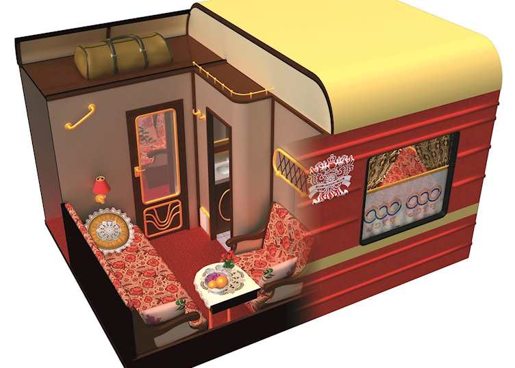 Nostalgic Comfort Compartment, Tsars Gold Private Train