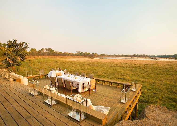 Dinner at Zungulila Bushcamp, South Luangwa National Park