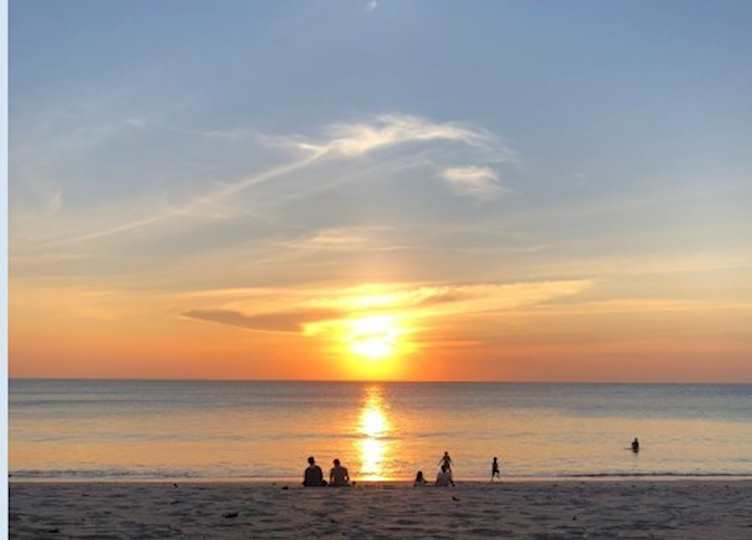 Jimbaran bay sunset
