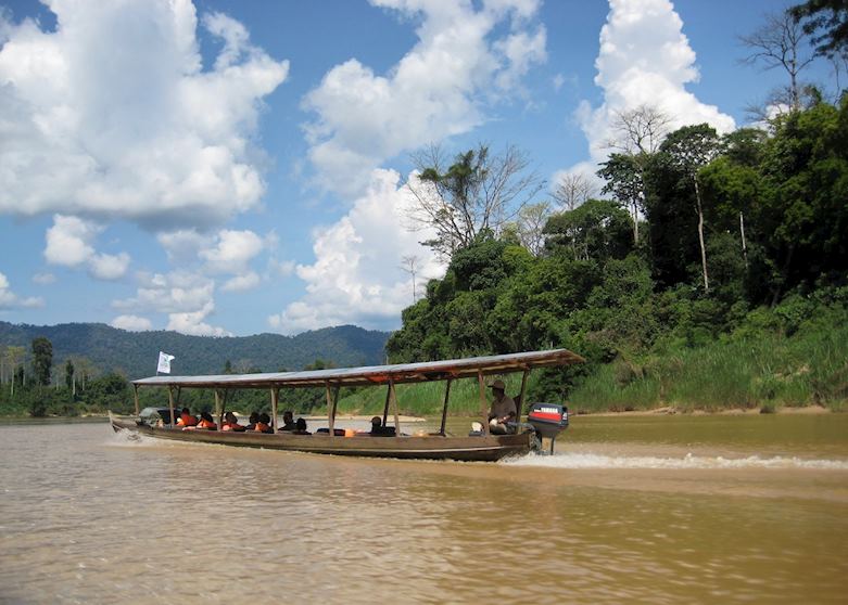 Boat journey in to Taman Negara National Park, Malaysia Boat journey in to Taman Negara National Park, Malaysia