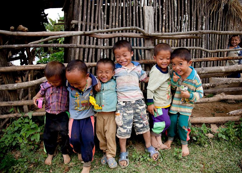 Village Children near Muang La Village Children near Muang La