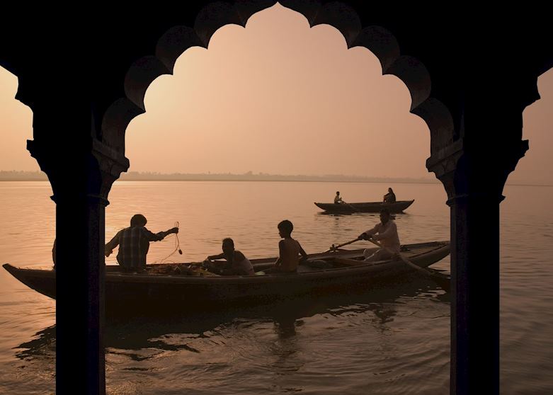 Sunset over the Ganges, Varanasi Sunset over the Ganges, Varanasi