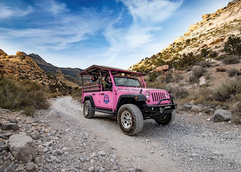 Pink jeep Red Rock Canyon Classic Rocky gap Pink jeep Red Rock Canyon Classic Rocky gap