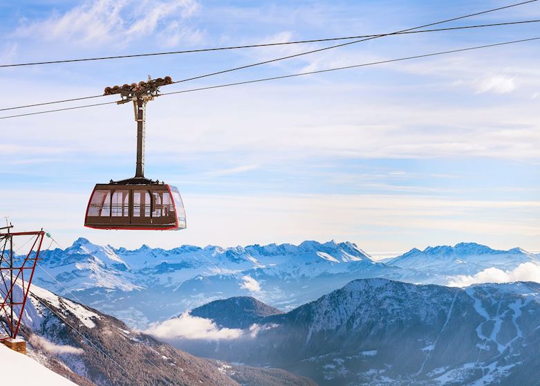 Cable car to the summit of Aiguille du Midi, Chamonix Cable car to the summit of Aiguille du Midi, Chamonix