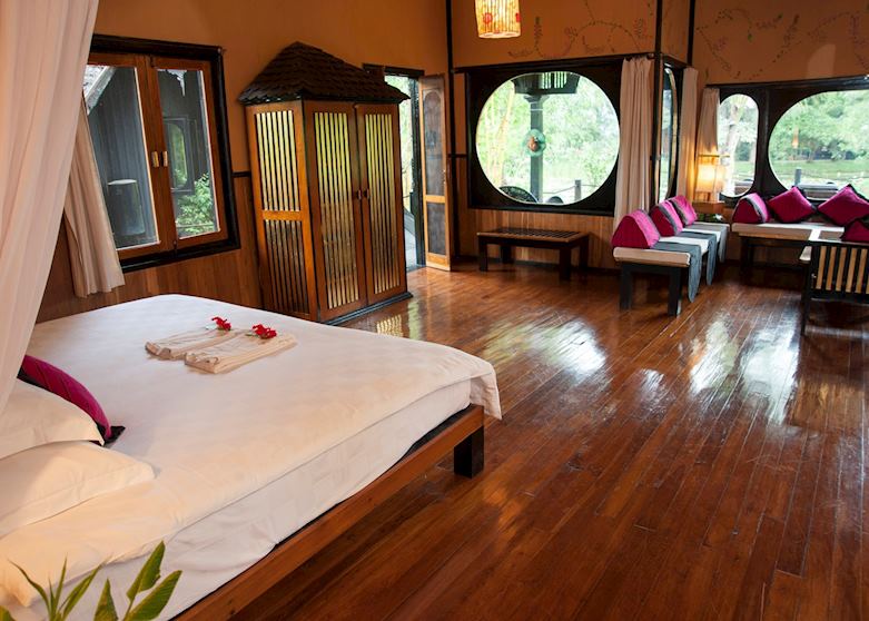 Pond View room at Inle Princess Resort, Inle Lake