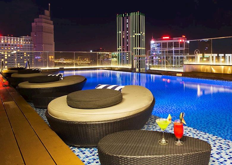Pool at night