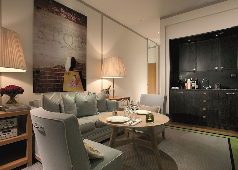 Living room of suite, Portrait Roma, Rome