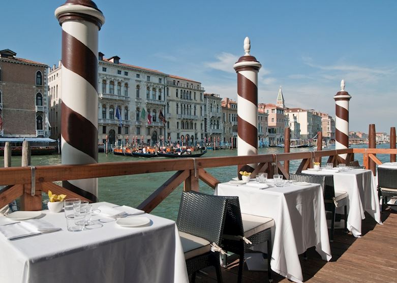 Restaurant terrace, Centurion Palace, Venice