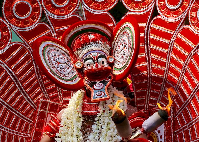 Theyyam dance, Thalassery, Kerala, India