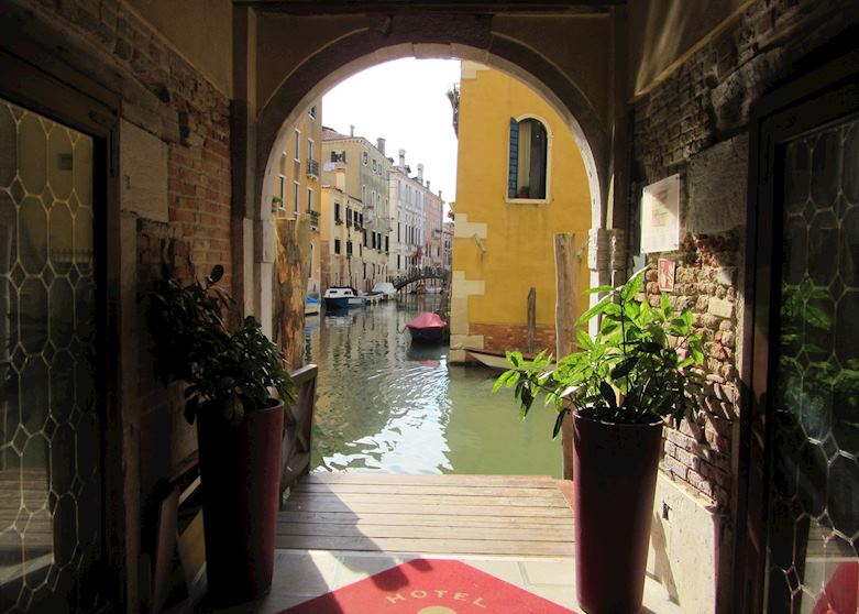 Water entrance at the Hotel Ca' D'Oro, Venice
