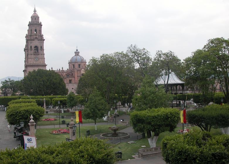 Morelia Central Square and Cathedral, Mexico