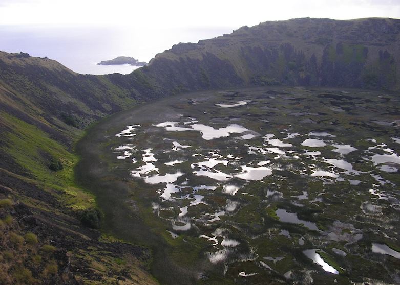 Rano Kau volcano, Easter Island Rano Kau volcano, Easter Island
