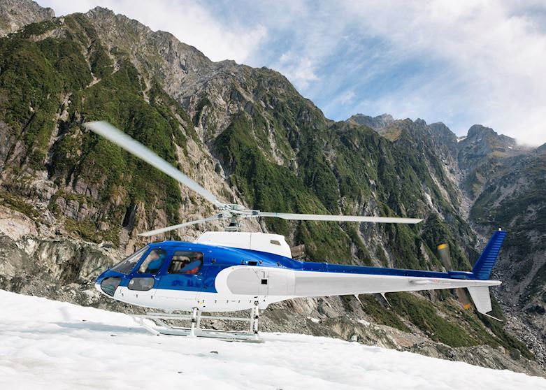 Helicopter on Franz Josef Glacier Helicopter on Franz Josef Glacier