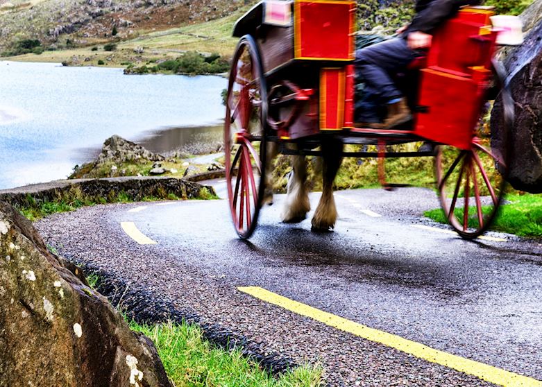 Jaunting car on Gap of Dunloe