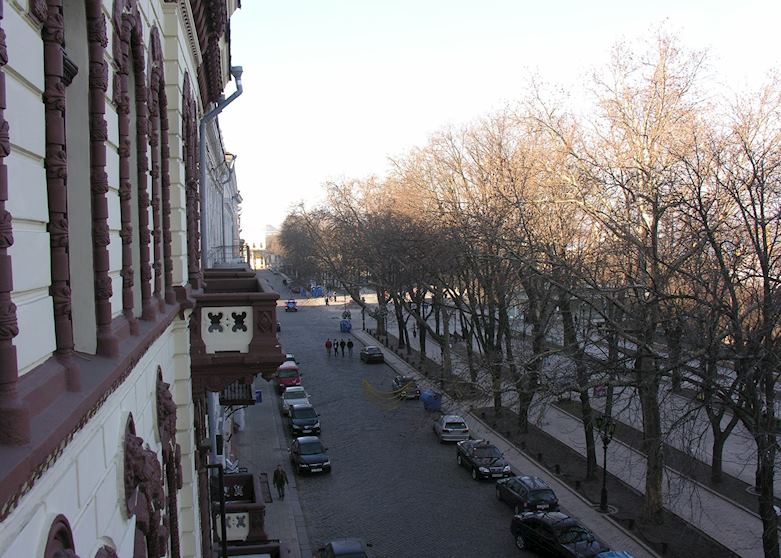 View from balcony, Hotel Londonskaya, Odessa