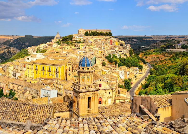 View to Ragusa Ibla, Sicily View to Ragusa Ibla, Sicily