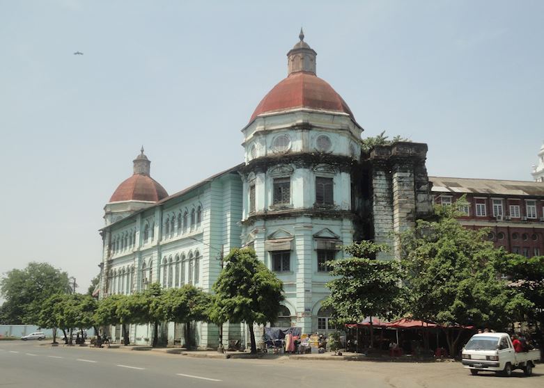 Grand colonial buildings, Downtown Yangon, Burma (Myanmar) Grand colonial buildings, Downtown Yangon, Burma (Myanmar)