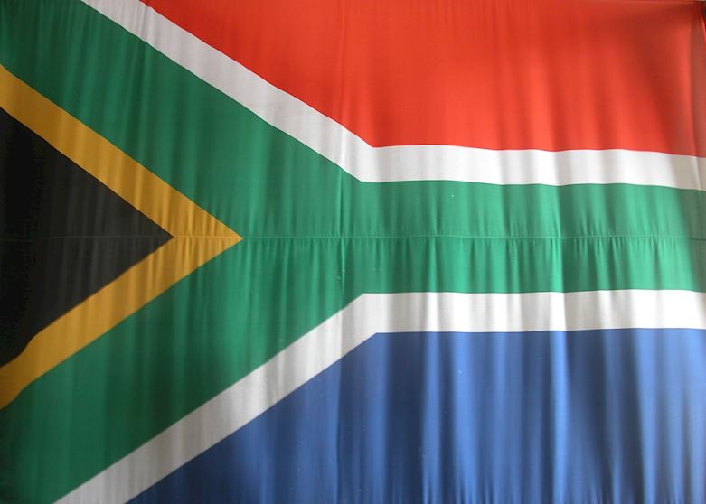 South African Flag, Apartheid Museum South African Flag, Apartheid Museum
