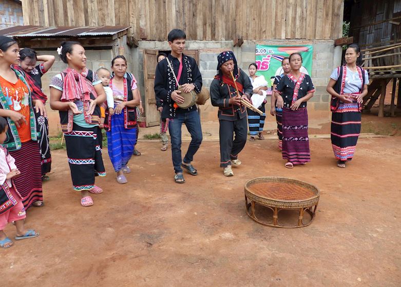 Lahu dancing and traditional musical instruments Lahu dancing and traditional musical instruments