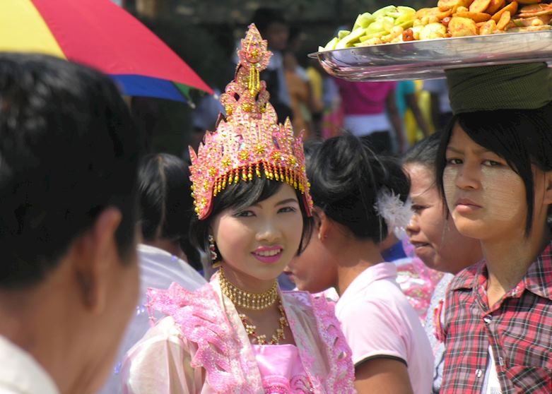 Girl at ceremony, Mandalay Girl at ceremony, Mandalay
