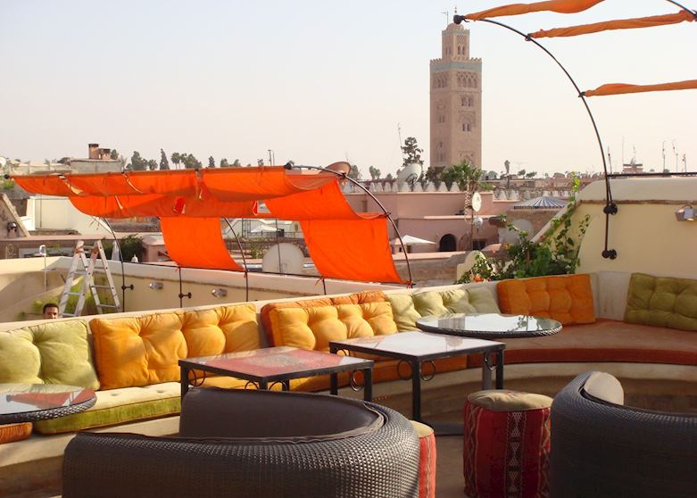 Roof terrace at Maison MK, Marrakesh Roof terrace at Maison MK, Marrakesh