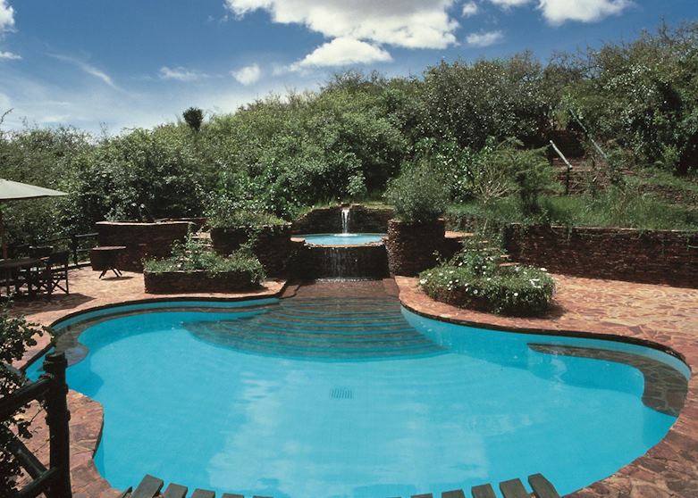 Swimming pool, Kirawira Tented Camp
