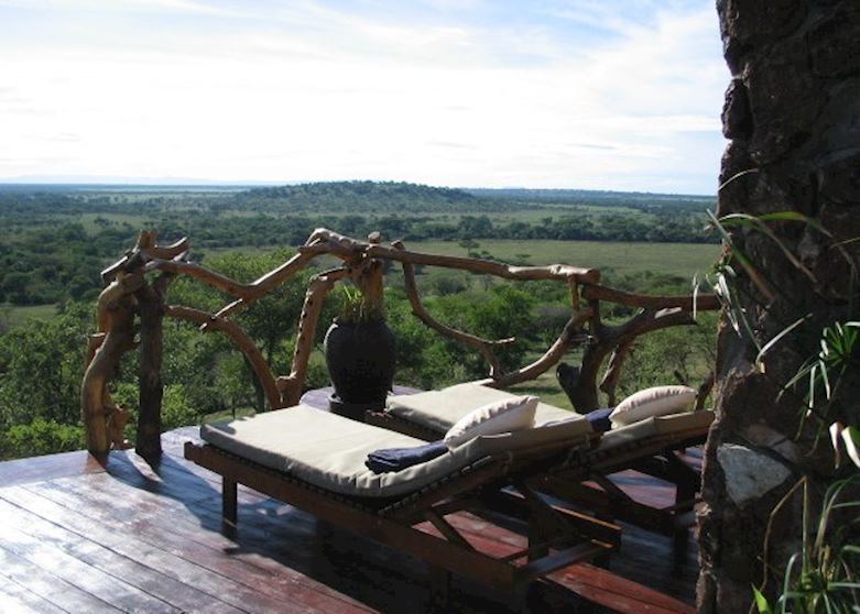 View from pool deck, Mbalageti Lodge