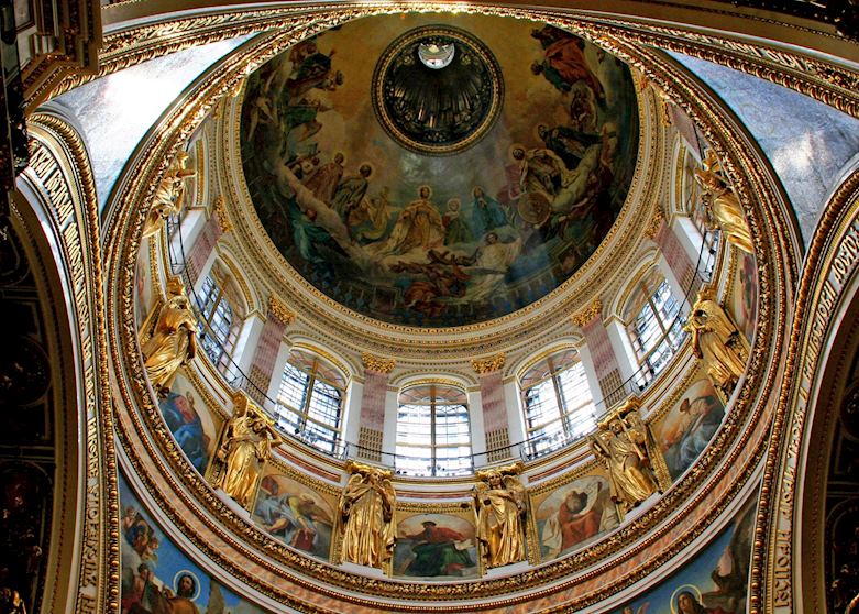 Ceiling of St Isaacs Cathedral, St Petersburg Ceiling of St Isaacs Cathedral, St Petersburg