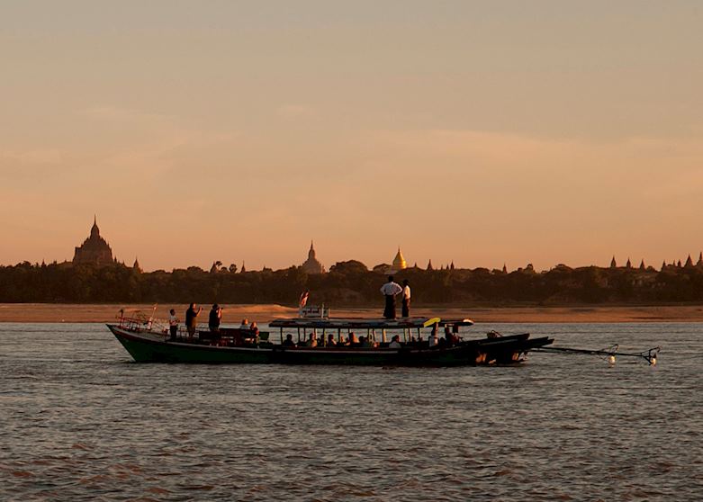 Sunset on the Ayeyarwady River, Bagan, Burma (Myanmar) Sunset on the Ayeyarwady River, Bagan, Burma (Myanmar)