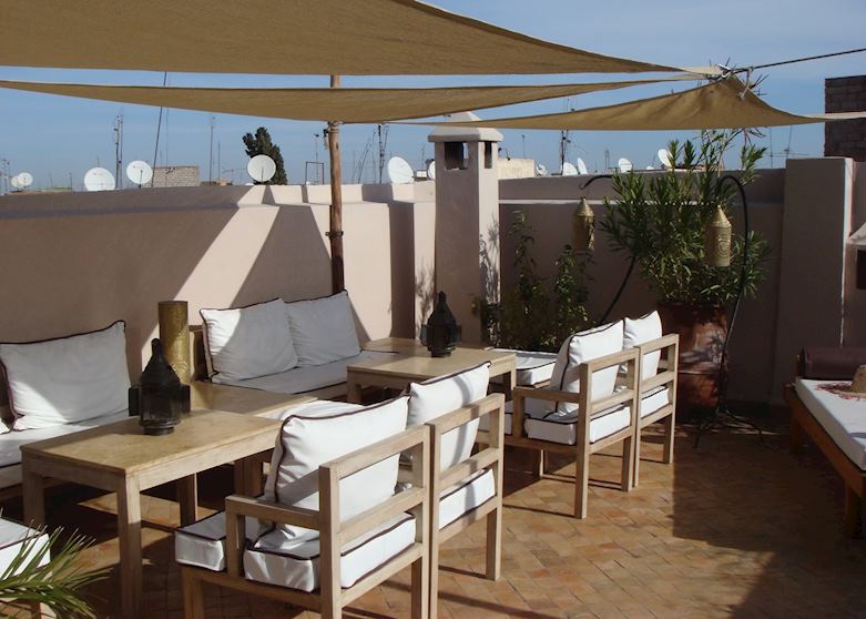 Seating Area on Roofterrace, Riad Al Massarah