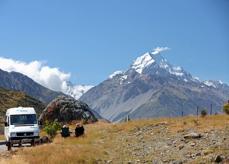 Travelling by campervan, New Zealand Travelling by campervan, New Zealand