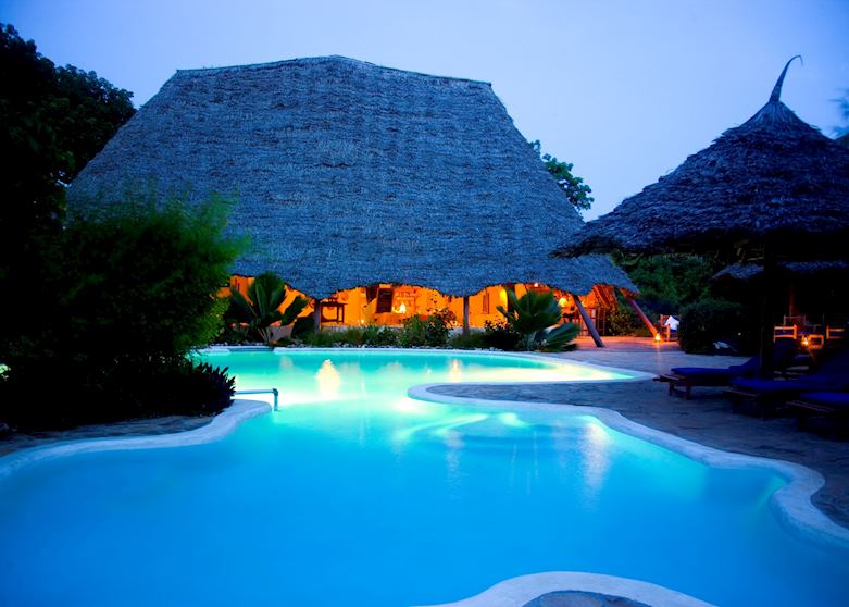 The pool at Unguja Lodge, Zanzibar Island