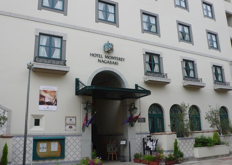 Outside the Montery Hotel, Nagasaki